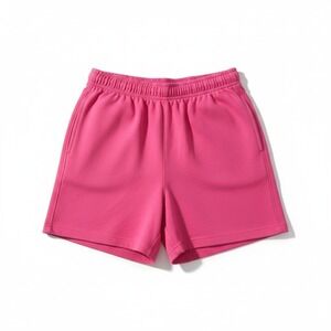 Rafaella Hot Pink 100% Cotton Elastic Waist Knit Shorts, Woman's Small, RN62018